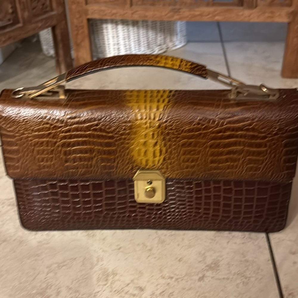Vintage crocodile handbag